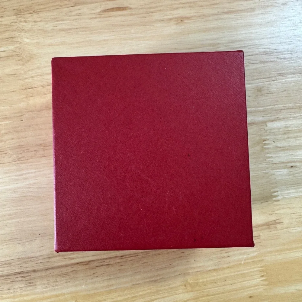Red Heart Gift Box Set with 60 Mini Envelopes Cards Stickers and Gold Ribbon Bow